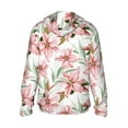 thumbnail image 3 of Balery Lilies Flowers Men's Women's UPF 50+ Sun Protection Lightweight Hoodie Performance Long Sleeve Shirt for Fishing Running-X-Large, 3 of 9