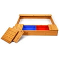 thumbnail image 5 of Gymax Wooden Sandbox Kids Children Outdoor Toy Playset w/ Storage Box Seat, 5 of 9