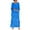 Blue, variant on Ruyang Women's Summer Dresses Cotton Ruffle Tiered Half Sleeves Baggy Flowy Casual Maxi Dress Artistic Loose Dress Business Casual Dress
