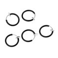 thumbnail image 2 of 5 piezas de aros falsos para oreja y nariz Zulema Negro Clip en el anillo de la nariz, 2 of 8
