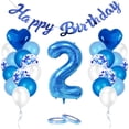 thumbnail image 4 of Decodeary Birthday Balloons Set Home Pendants Hanging Decor Indoor Anniversary Party Number Balloon Scene Layout Accessory 3, 4 of 6