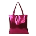 thumbnail image 5 of Dbuoem Glossy Tote Bag Women Shiny Shoulder Bag High Capacity Faux Leather Handbag for Date Street Party Shopping, 5 of 8