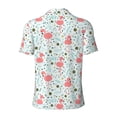 thumbnail image 4 of Rocae Cute Flamingo for Men's Short Sleeve Polo Shirt, Quick Drying Performance Moisture Wicking Sports Men's Golf Shirt, 4 of 9