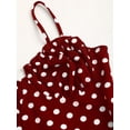 thumbnail image 4 of Black & White Polka Dot Sexy Casual Backless Sleeveless Spaghetti Strap Dress for Women Spring Summer, 4 of 10
