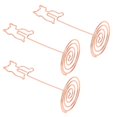 thumbnail image 1 of 10pcs Ring Clip Place Cards Holder,Menu Holders Table Humber Holder Reserved Signs Cat Shaped Place Card Holder Tall Table Number Stands For Wedding Party Sign Food Cards Label, 1 of 8