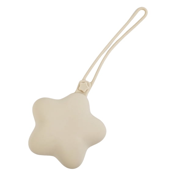 OIUR Star Shaped Pacifier Holder Case with Hanging Rope Food Grade BPA Free Portable Silicone Pacifier Protector Case