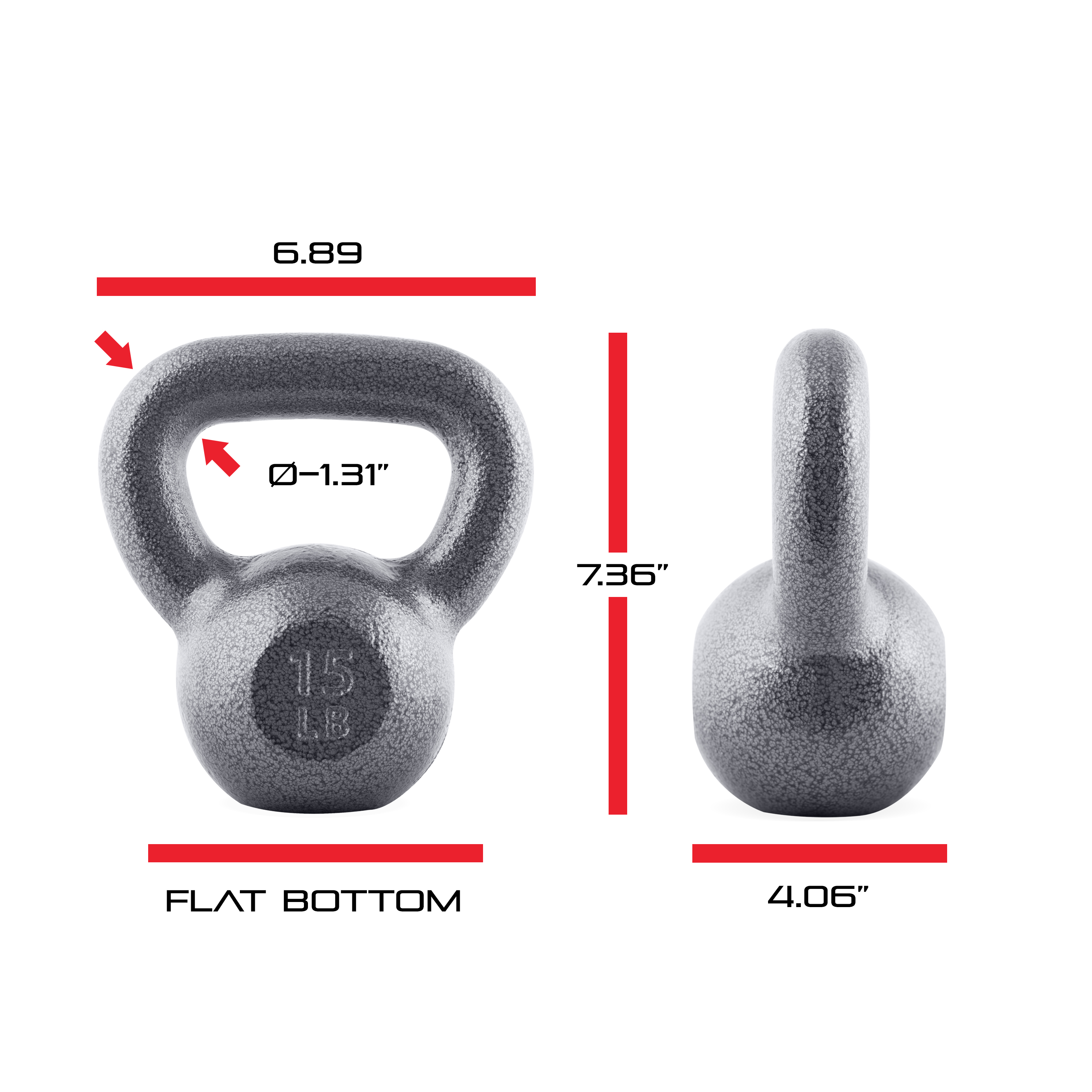 CAP Barbell 15lb Cast Iron Kettlebell photo 6