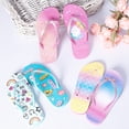 thumbnail image 2 of Girls Flip Flop Sandals - Little/Big Kids Animal Fruit Print, Easy-On Slide Thong Summer Beach Water Shoes, 2 of 6