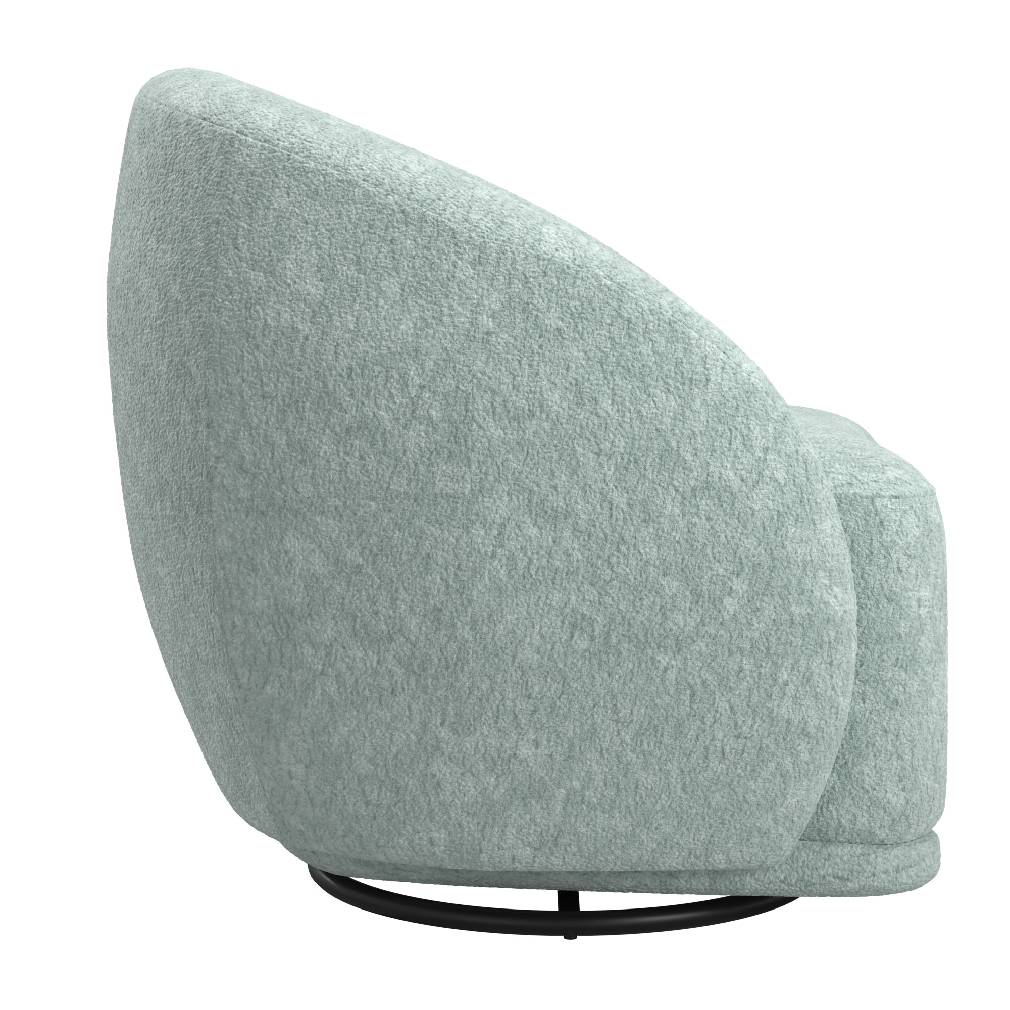 Weston Home Cirea Jacquard Velvet Swivel Accent Chair, Paul Blue