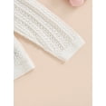thumbnail image 4 of Kmbangi Cardigan Tricoté pour Bébé Fille 0-3T, Mignon à Manches Longues Col Rond Couleur Unie Pull Boutonné, 4 of 8