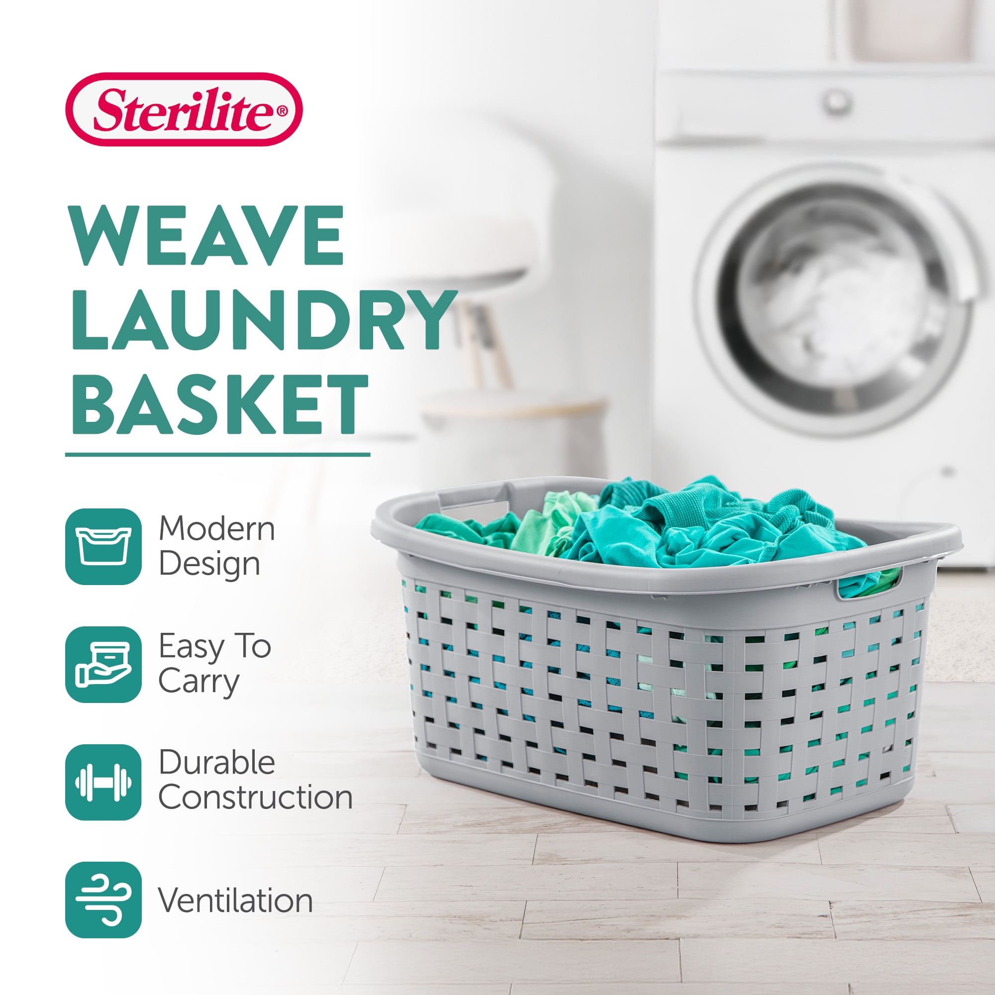 Sterilite Plastic Storage Basket