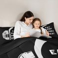 thumbnail image 5 of Manfei Ice Hockey Sports 7-Piece Twin Bedding Sets,Ball Game Gaming Bedding Comforter Set,White Black Sheet Sets For Boys Teens,Ultra Soft Home Decor Reversible, 5 of 9