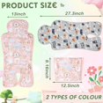 thumbnail image 2 of 2 Pcs Gel Car Seat Cooling Pad for Baby Summer Breathable Ice Cushion Multifunctional Ice Stroller Cooler Mat for Stroller Baby Dining Chair Child Safety Seat(Vivid Color,Forest, Animal), 2 of 5