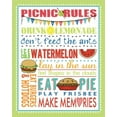 thumbnail image 2 of Marrott, Stephanie 20x24 White Modern Wood Framed Museum Art Print Titled - Picnic Rules, 2 of 4
