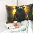 thumbnail image 4 of KLL Tree Meditating Raccoon Pillow Covers Envelope Closure,Super Soft and Cozy Fuzzy Fleece Pillow Case Cover (No pillow core）, 4 of 5