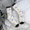 thumbnail image 5 of Picia Daisies Flowers Print Athletic Socks for Men & Women – Cushioned Moisture-Wicking Crew Socks for Sports, Running, and Training, Soft & Breathable Size 5-11, 5 of 6
