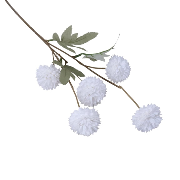 White Faux Silk Flowers, Single Hobby, Artificial Floral Bouquet, Indoor Home Decorations, Wedding Shower Centerpiece, Dining Table Setup