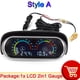 thumbnail image 1 of Universal 2 In 1 Lcd Car Digital Water Temp Gauge Voltmeter Motorcycle Water Temperature Sensor 10mm 12v 24v Volt Meter, 1 of 1