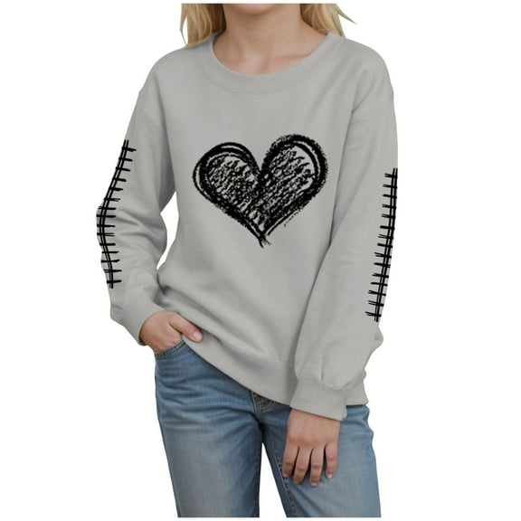 KPOPLK Toddler Girl Clothes Letter Print Drop Shoulder Hoodie Sweatsuits and Short Set 55 Piece Outfit Little Girls Tracksuit(4Y,Grey)