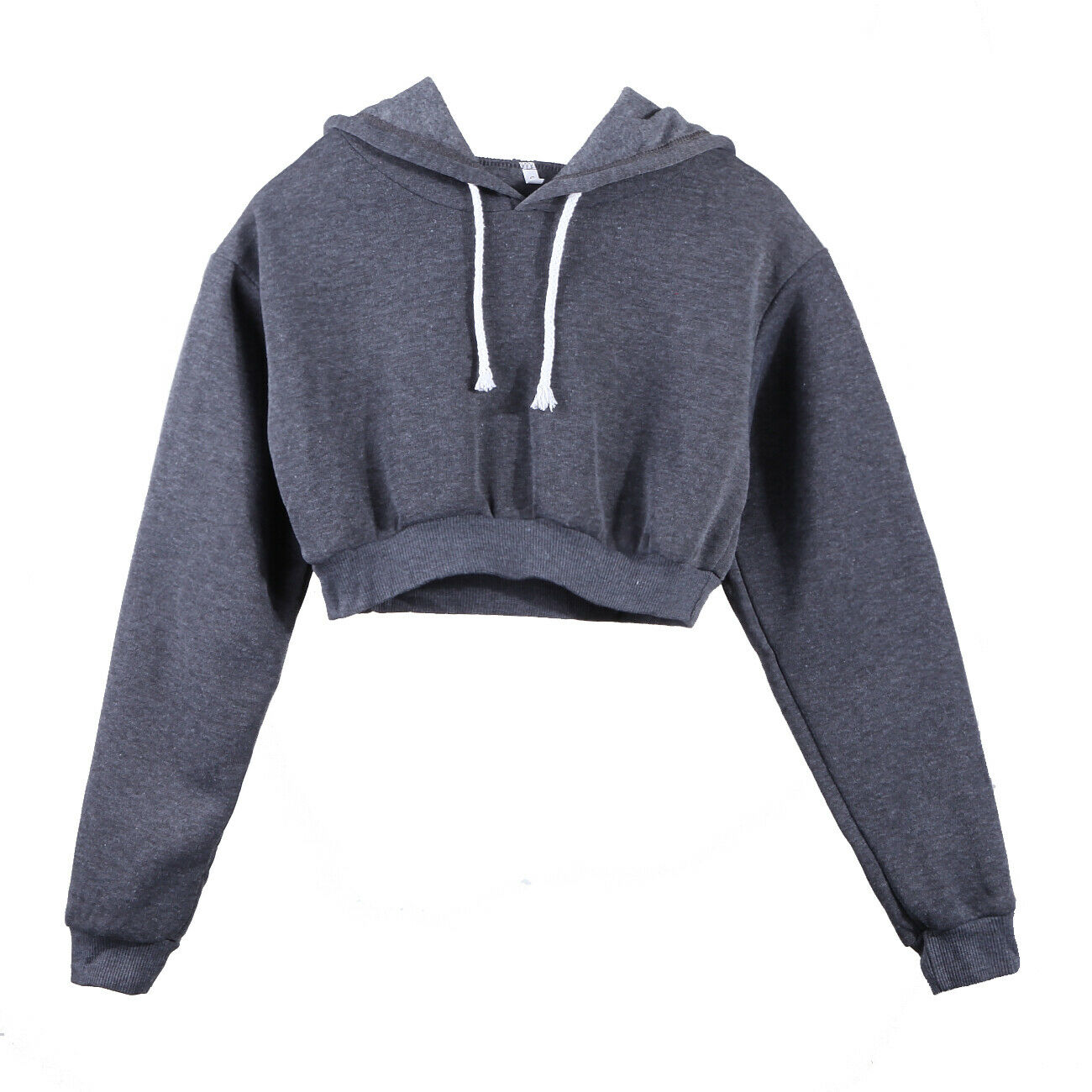 plain crop top hoodie