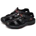 thumbnail image 1 of Sandalias de verano Zapatos de playa Zapatos de hombre transpirables Suministros al aire libre para caminatas en el lago (Negro 41), 1 of 3