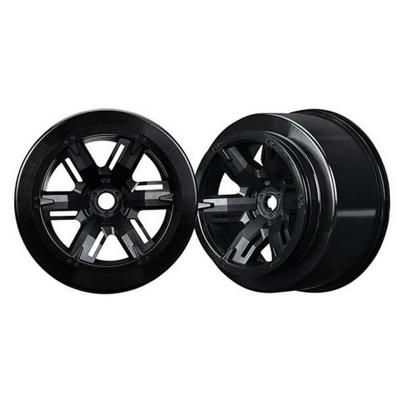 Traxxas TRA7771 - Left & Right X-Maxx Black Wheels