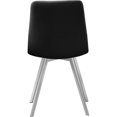 thumbnail image 2 of Meridian Furniture Annie Black Velvet Dining Chair (Set of 2), 2 of 5