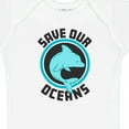 thumbnail image 4 of Inktastic Save Our Oceans with Dolphin Boys or Girls Baby Bodysuit, 4 of 5