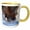 Yellow/White, variant on 3drose, Lower Cliff Ice Cave, Apostle Islands, 11oz Two-tone Blue Mug