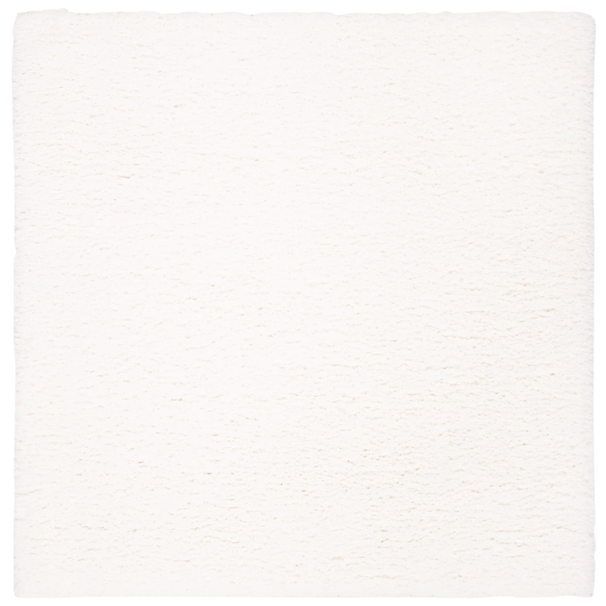 SAFAVIEH Flokati Lavena Solid Polyester Shag Area Rug, Ivory, 5'3" x 7'6"