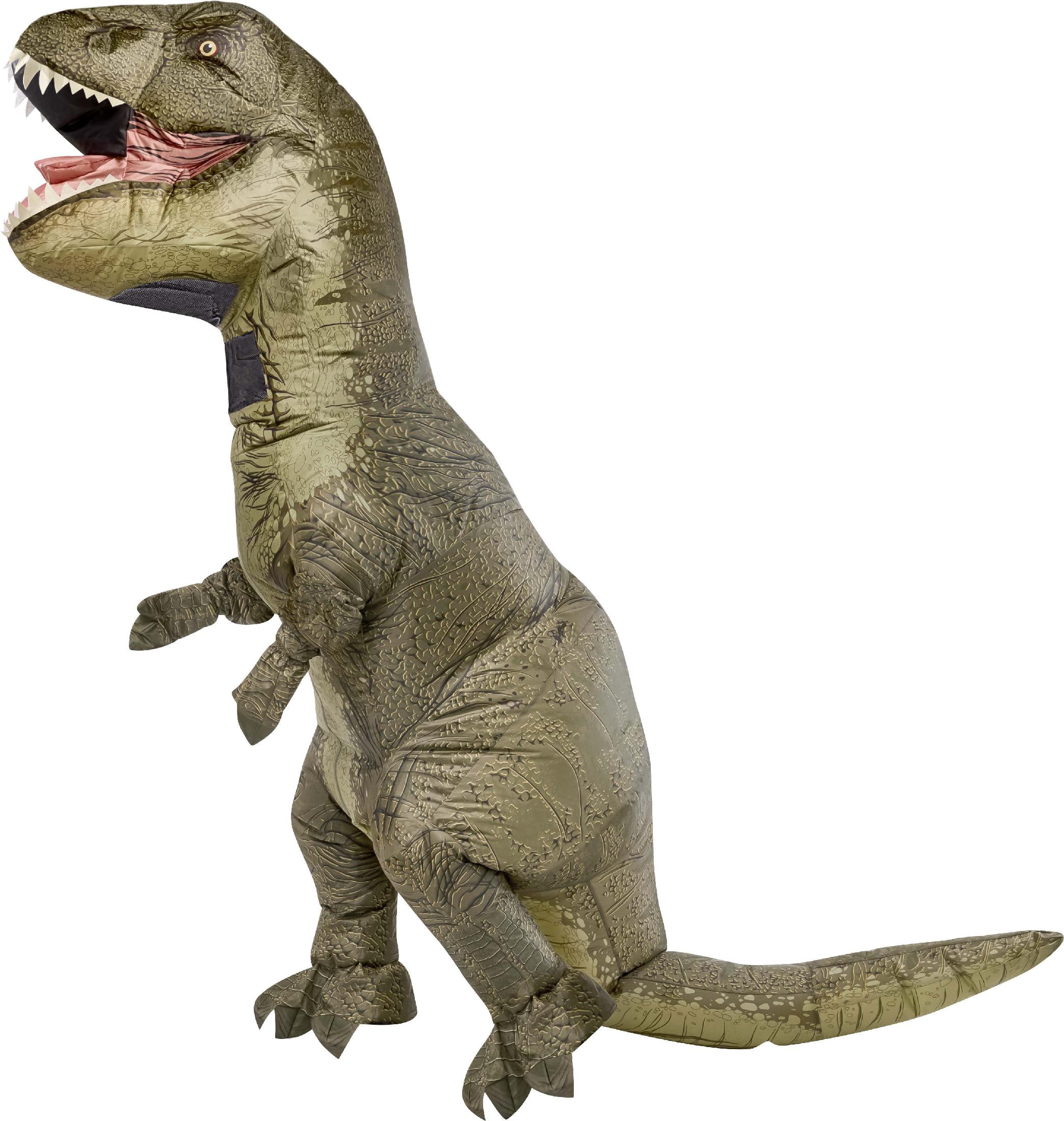 Jurassic World T-Rex Inflatable Halloween Costume for Adults, Unisex One Size Fits All (28-42), by Rubies