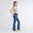 thumbnail image 3 of Levi Strauss Signature Girls Butterfly Embroidered Flare Jean, Size 5-18, 3 of 8