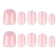 thumbnail image 2 of French Short Square Press On Nail ABS Fake Nail Easy Application Salon Quality, 2 of 7