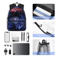 thumbnail image 4 of Pofeuu Glasses And Fireworks Print Laptop Backpack Travel Canvas Backpack for School Lightweight and Comfortable Backpack College Backpack Schoolbag, 4 of 6