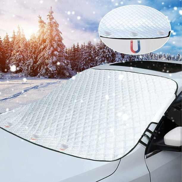 Couverture de pare-brise magnétique imperméable pour voiture, Protection  UV, pare-soleil d'hiver, neige, accessoires pour l'extérieur - AliExpress