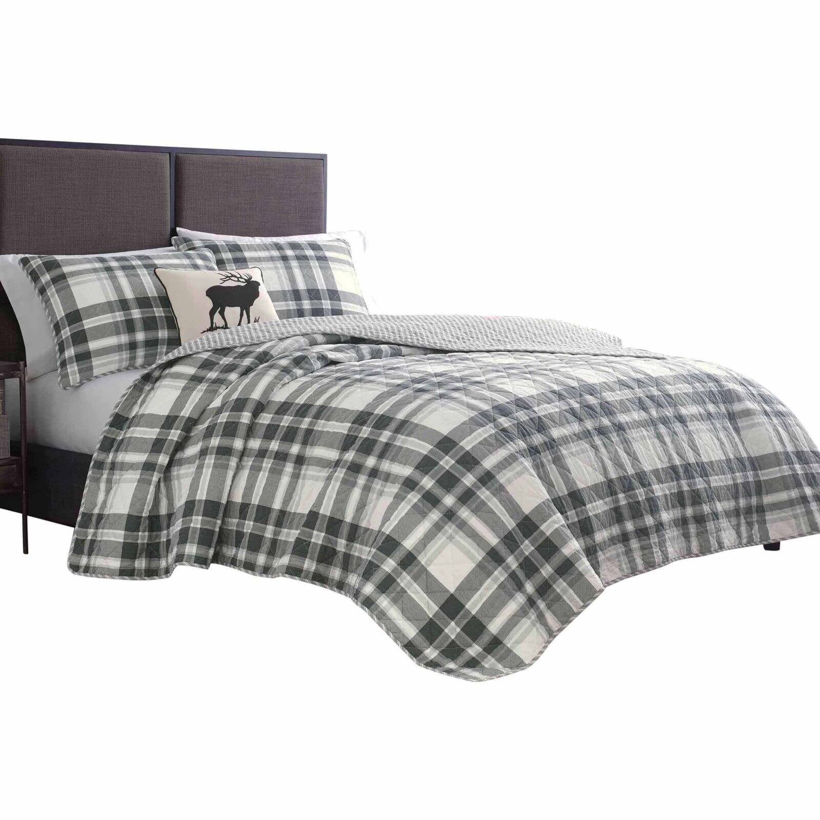 Coal Creek Plaid Reversible Comforter Set