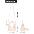 thumbnail image 5 of Deago Small Tote Bag for Women PU Leather Crossbody Shoulder Bag Fashion Satchel Purse Top Handle Hobo Bags Handbags with Adjustable Strap (White), 5 of 9