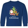 thumbnail image 3 of Inktastic Merry Christmas Long Sleeve Youth T-Shirt, 3 of 5