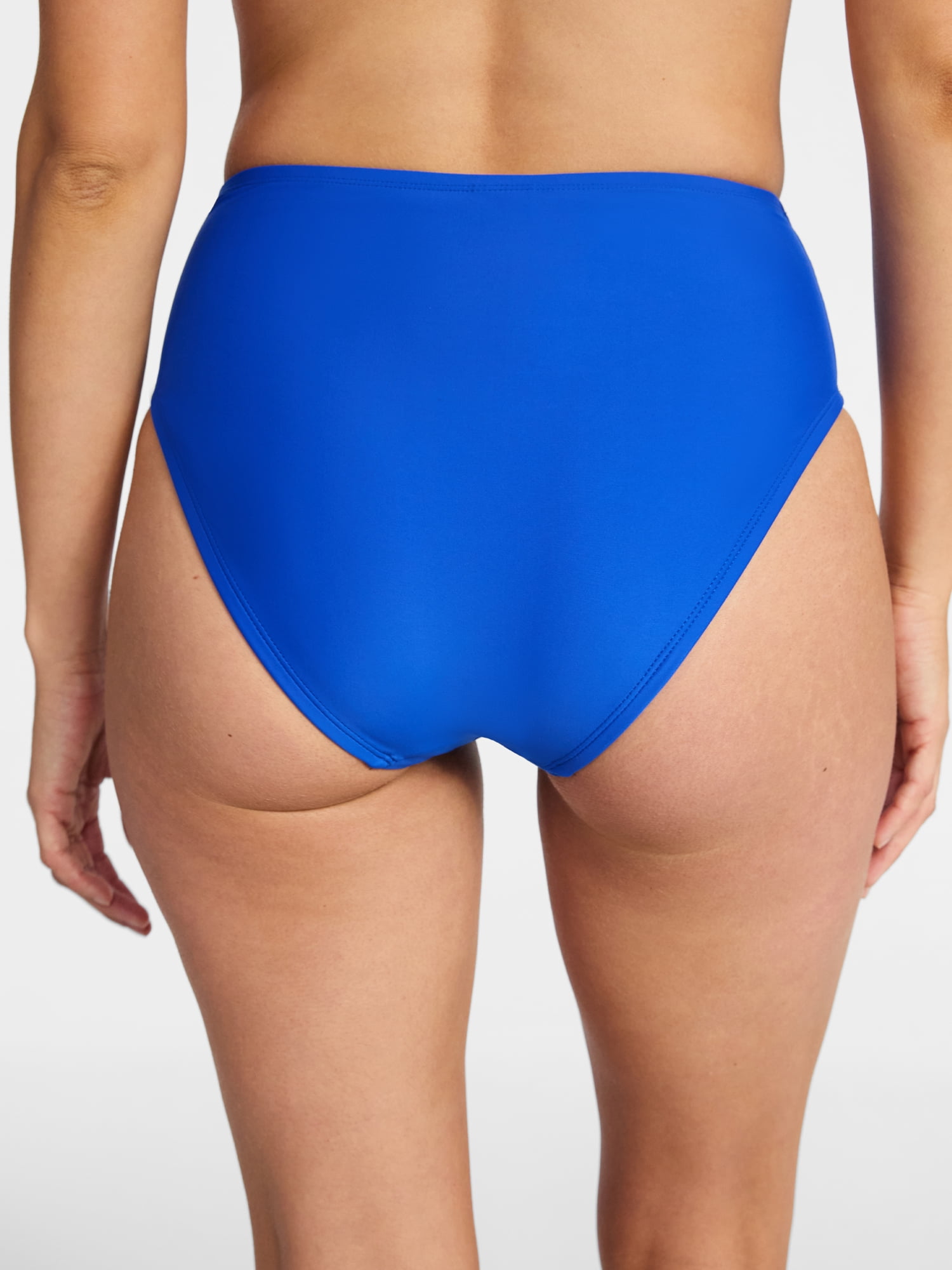 Time and Tru Women's and Women's Plus Size High Rise Bikini Bottoms, Sizes XS-3X