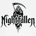 thumbnail image 3 of CafePress - Grim Reaper Nightfallen Design Kids Baseball T Shirt - Kids Cotton Baseball Jersey, 3/4 Sleeve Shirt, 3 of 4