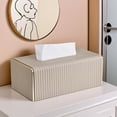 thumbnail image 4 of Light Luxury Leather Tissue Box Living Room Coffee Table Creative Rectangular Napkin Facial Dispenser, 4 of 7