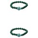 thumbnail image 3 of Jumpingount de tortuga Exquisita piedra natural Cuentas de Buda Accesorio de moda Piedras preciosas y cristales Pulseras de amistad Type2 NO2, 3 of 6