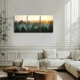 thumbnail image 7 of Forest Canvas Wall Decor Sunset Wall Art for Home Gold and Green Wall Prints Landscape Painting for Dining Room Office Size 12x16x3 Hallway Decor, 7 of 7