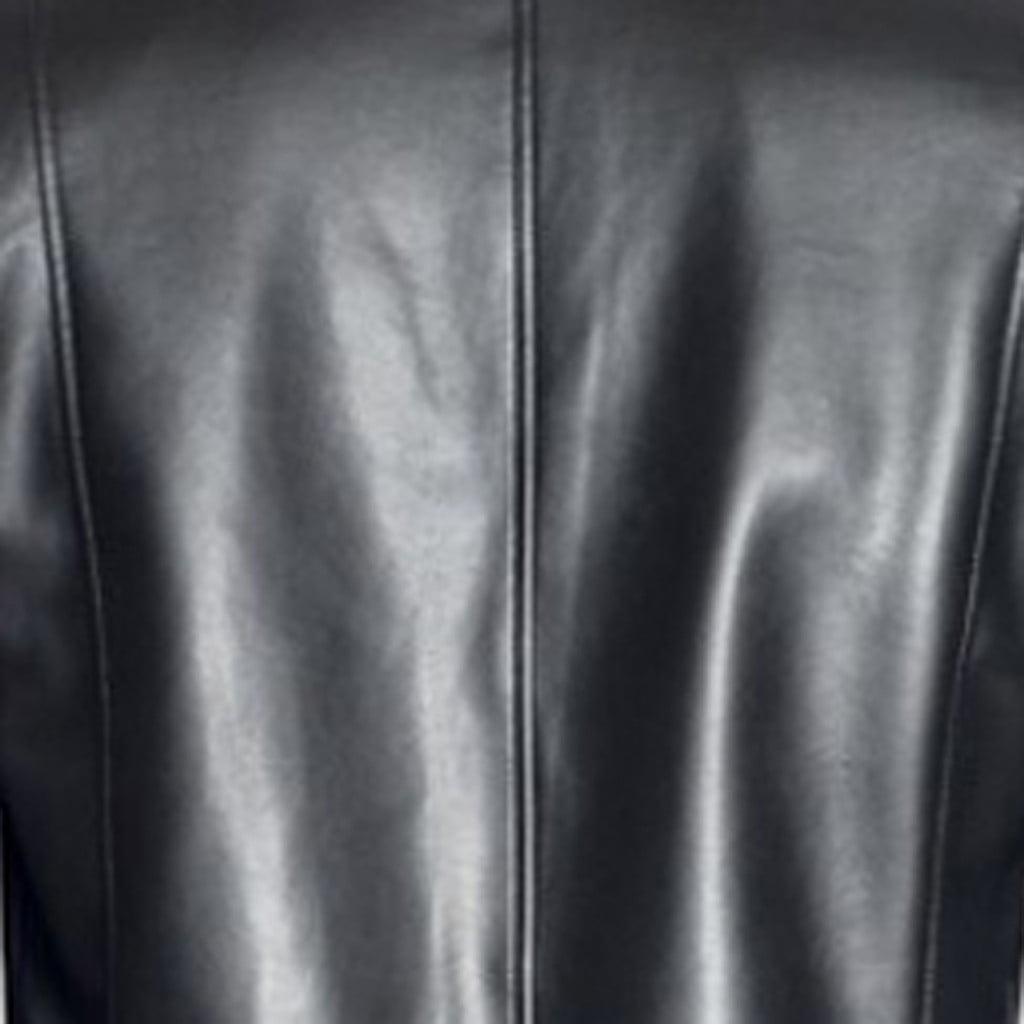AnuYalue Mens Big and Tall Faux Leather Coat Vintage Full Length Steampunk Overcoat Lapel Open Front Windbreaker Button Down Long Sleeve Jacket