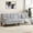 Light Grey Velvet, variant on JAMFLY Futon Sofa Bed, 64" Small Futon Couch with Adjustable Backrest, 3-Angle Recliner, Detachable Armrests with Cup Holders for Small Spaces (Black Velvet)