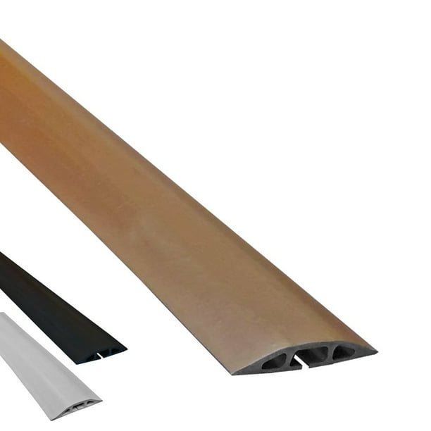D2 'Low Profile' Rubber Duct Cord Cover Length 5FT Color Brown
