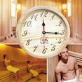 thumbnail image 6 of Wood Clock Craftsmanship Household Accessories Home Decor High Temperature Resistance Steam Room Timer Accurate Sauna Supplies, 6 of 9
