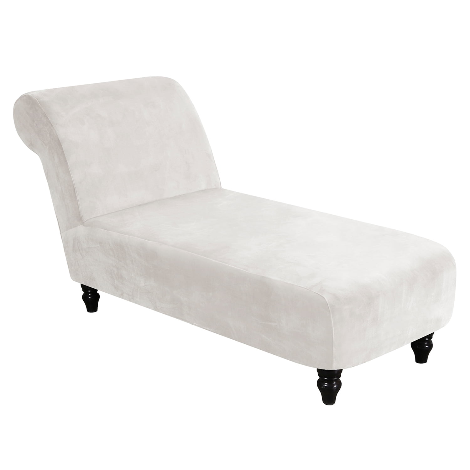 CJC Armless Lounge Chaise Slipcover Velvet Chaise Chair Covers Stretch
