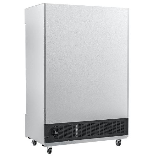 Silver Heavy-Duty Caster Wheels 47 Cu.Ft 6 Storage Shelves KoolMore Commercial Stainless-Steel Upright Freezer with Reach-in Self-Close Glass Doors Frost-Free Temperature Control RIF-2D-GD 