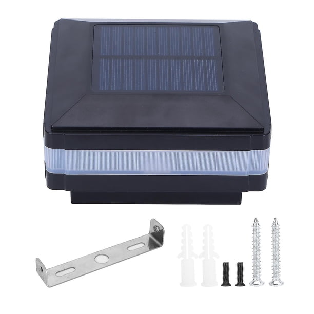 Solar LED Street Light with Two-Color Induction, Waterproof IP65, Black (Warm White, Blue)